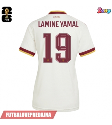 Lacne Ženy Futbalové dres Španielsko Lamine Yamal #19 MS 2026 Krátky Rukáv - Preč